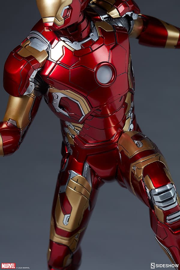 Iron Man Mark Xliii Armor Statue Arrives At Sideshow