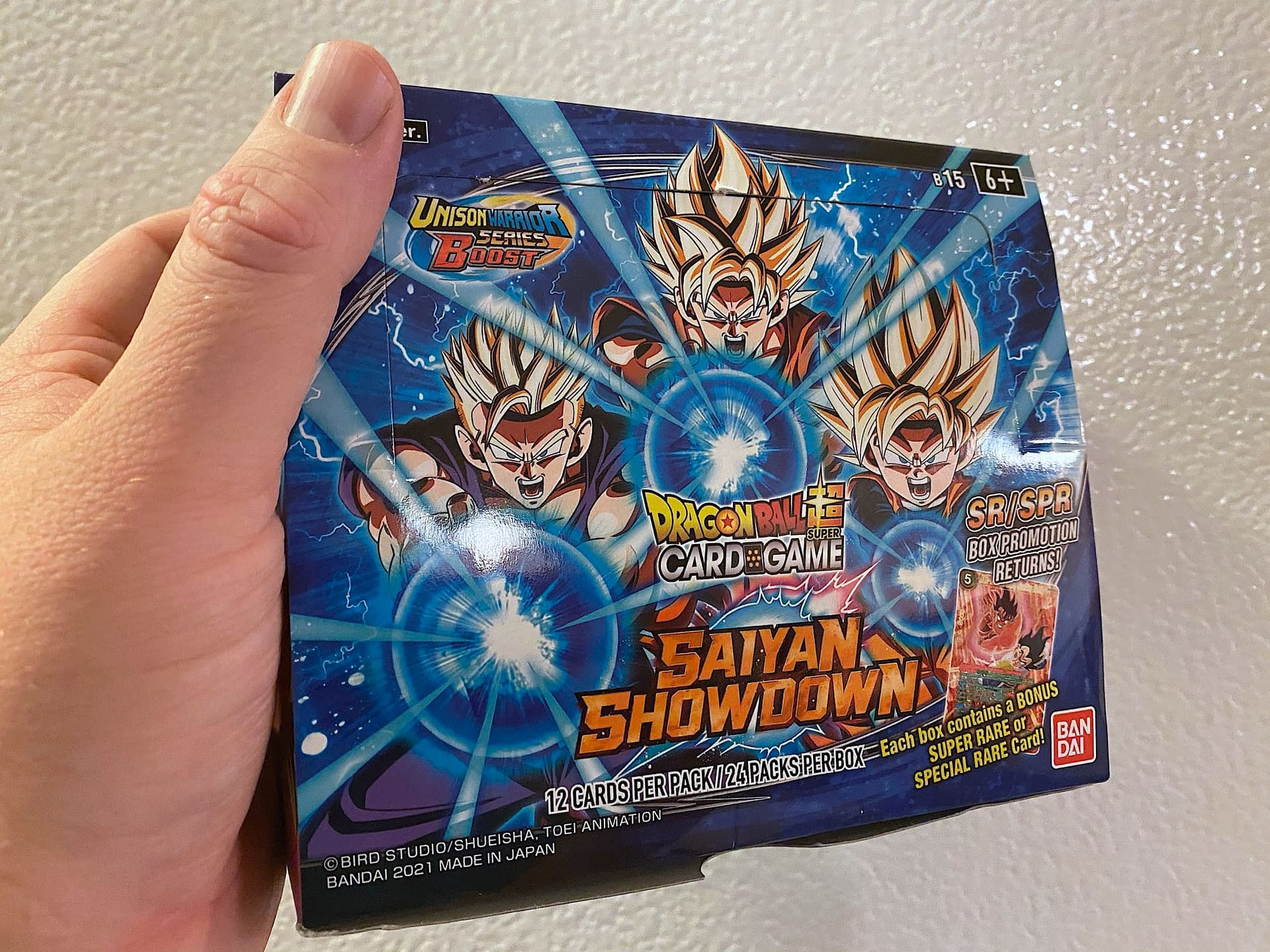 Dragon Ball Super Card Game Saiyan Showdown Booster Box Opening