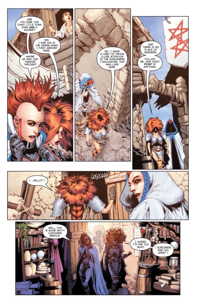 Erik Burnham S Writers Commentary On Red Sonja Age Of Chaos 4