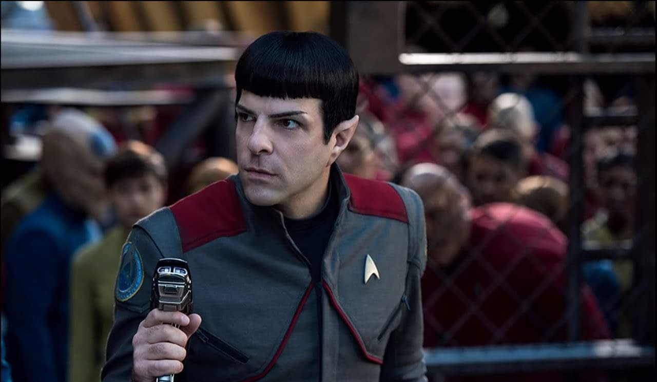 Star Trek Quinto And Peck S Spock Meet Up Film Franchise S Future