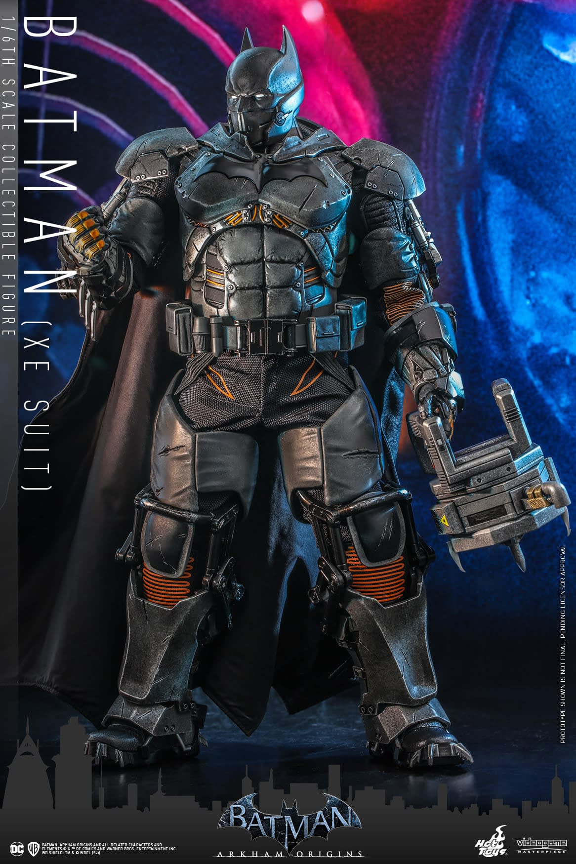 Batman Arkham Origins Xe Suit Deploys Into Gotham With Hot Toys