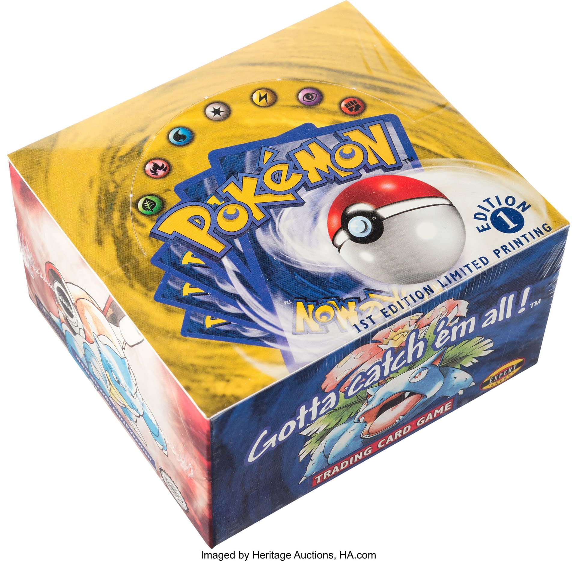 Pokémon TCG Sealed Base Set 1st Ed Box On Auction At Heritage