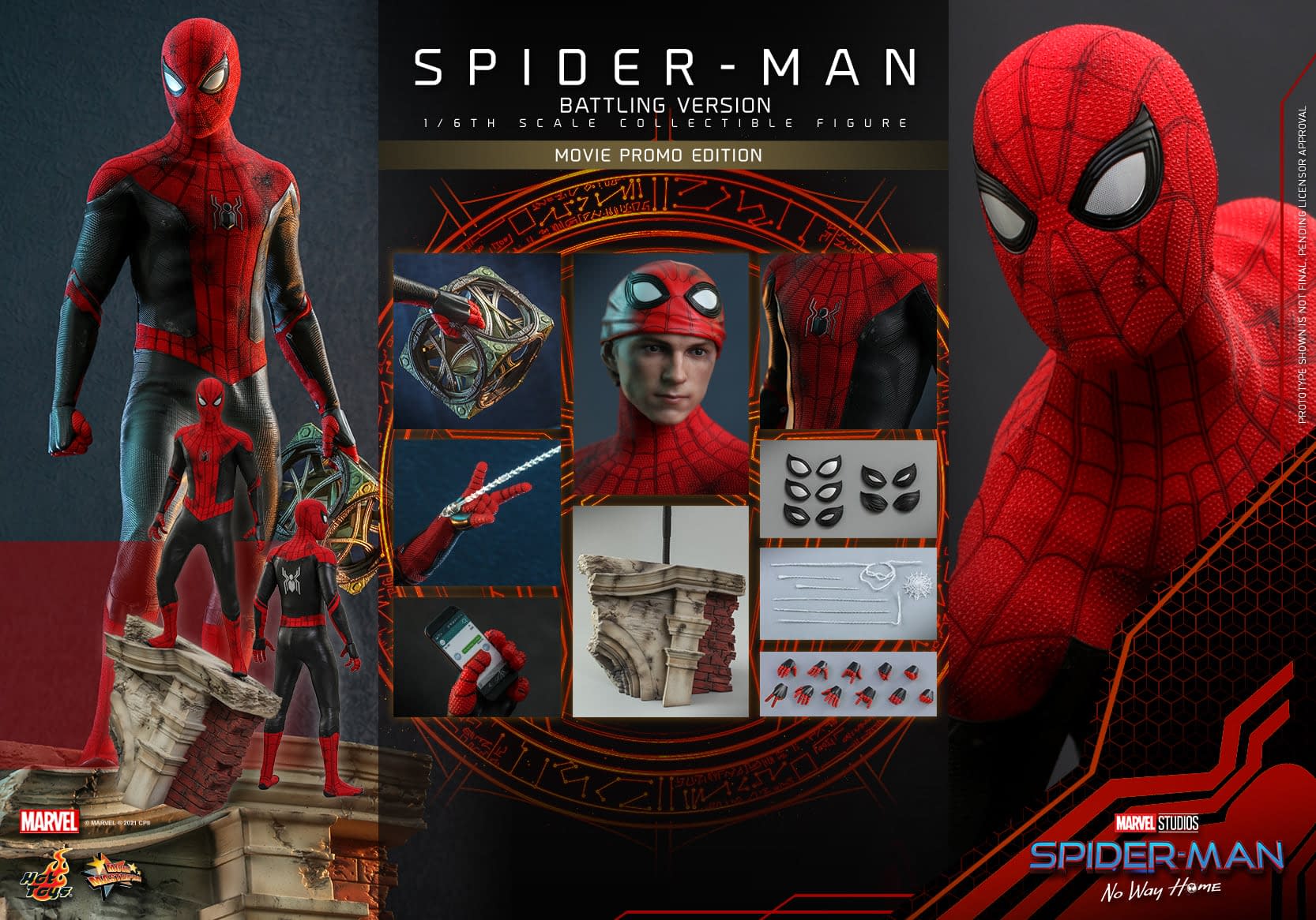 Hot Toys Reveals Spider Man No Way Home Movie Promo Figure