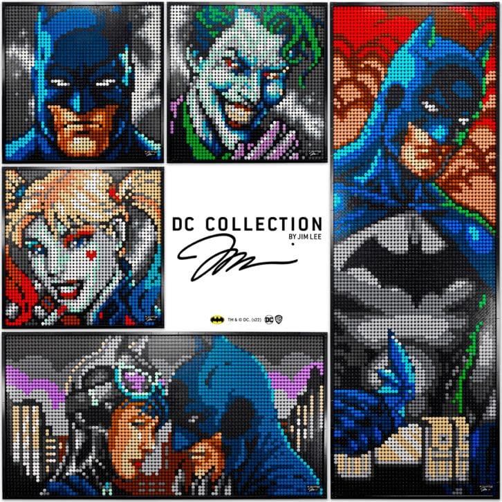 Lego Reveals New Lego Art Jim Lee Batman Portrait Collection