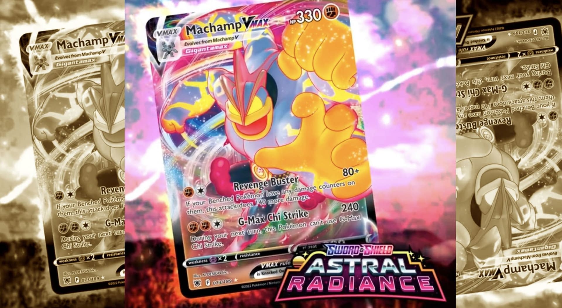 Pok Mon Tcg Reveals Machamp Vmax From Astral Radiance