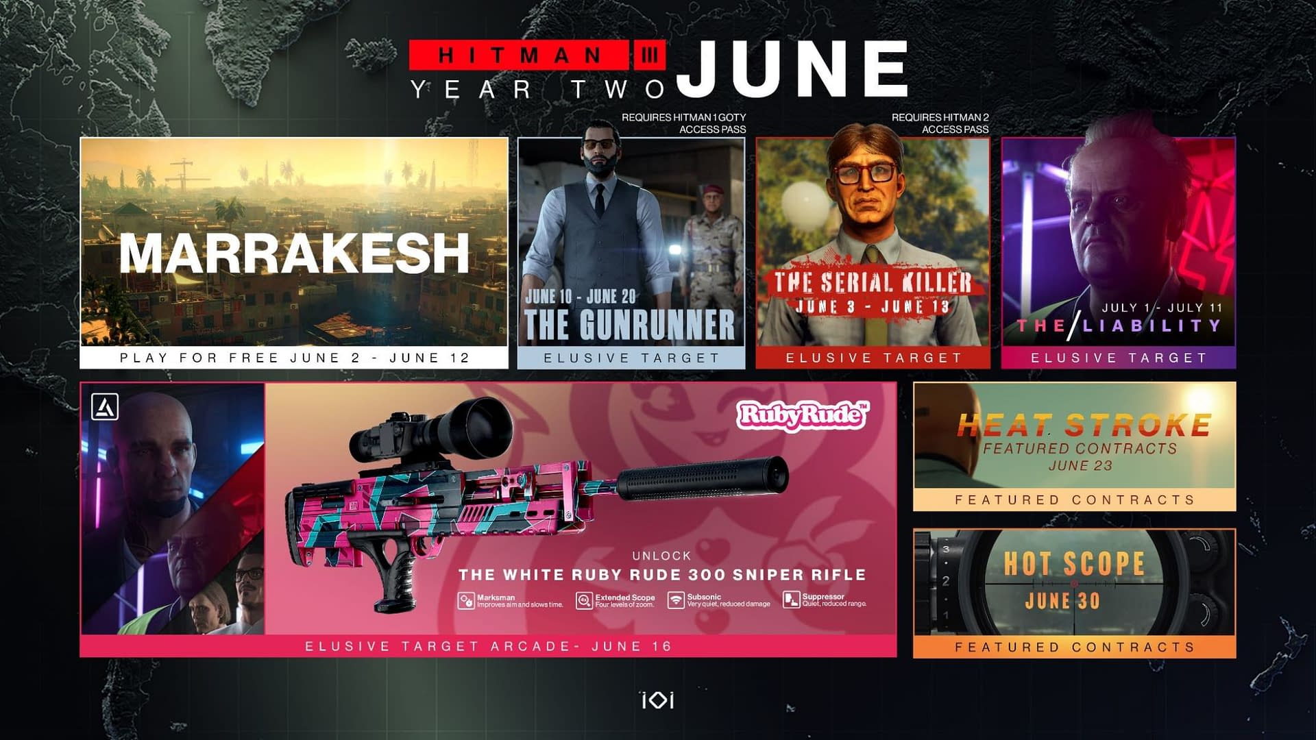 Hitman Reveals June Roadmap Of Activities