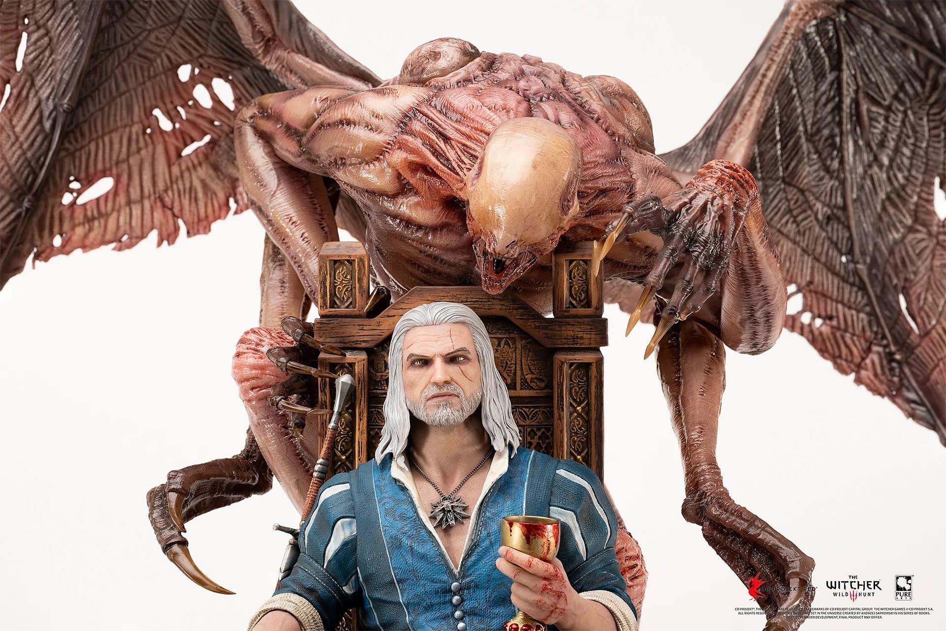 The Witcher Blood Wine Cover Comes To Life With New Purearts Statue