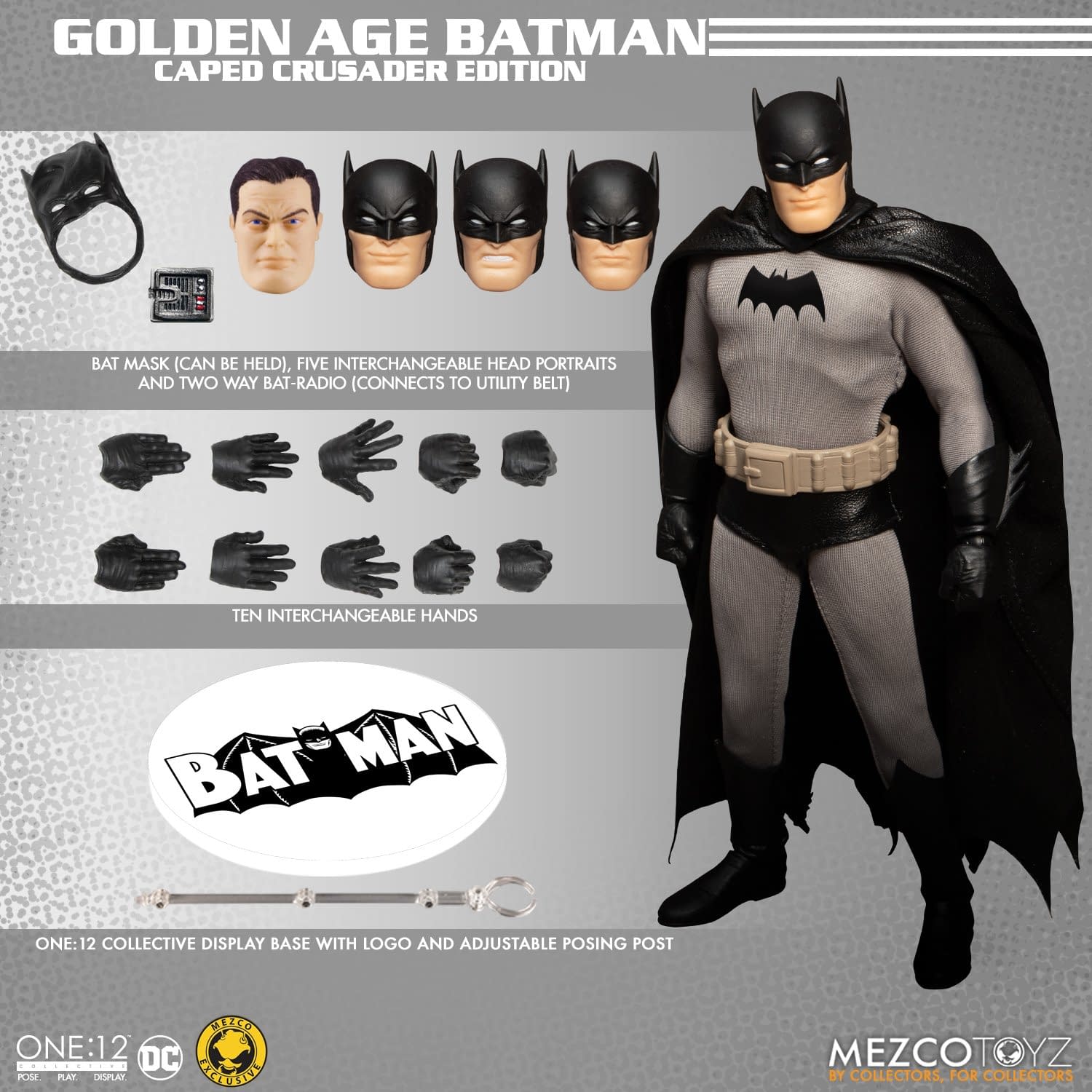 Golden Age Batman One 12 Collective Figure Debuts From Mezco