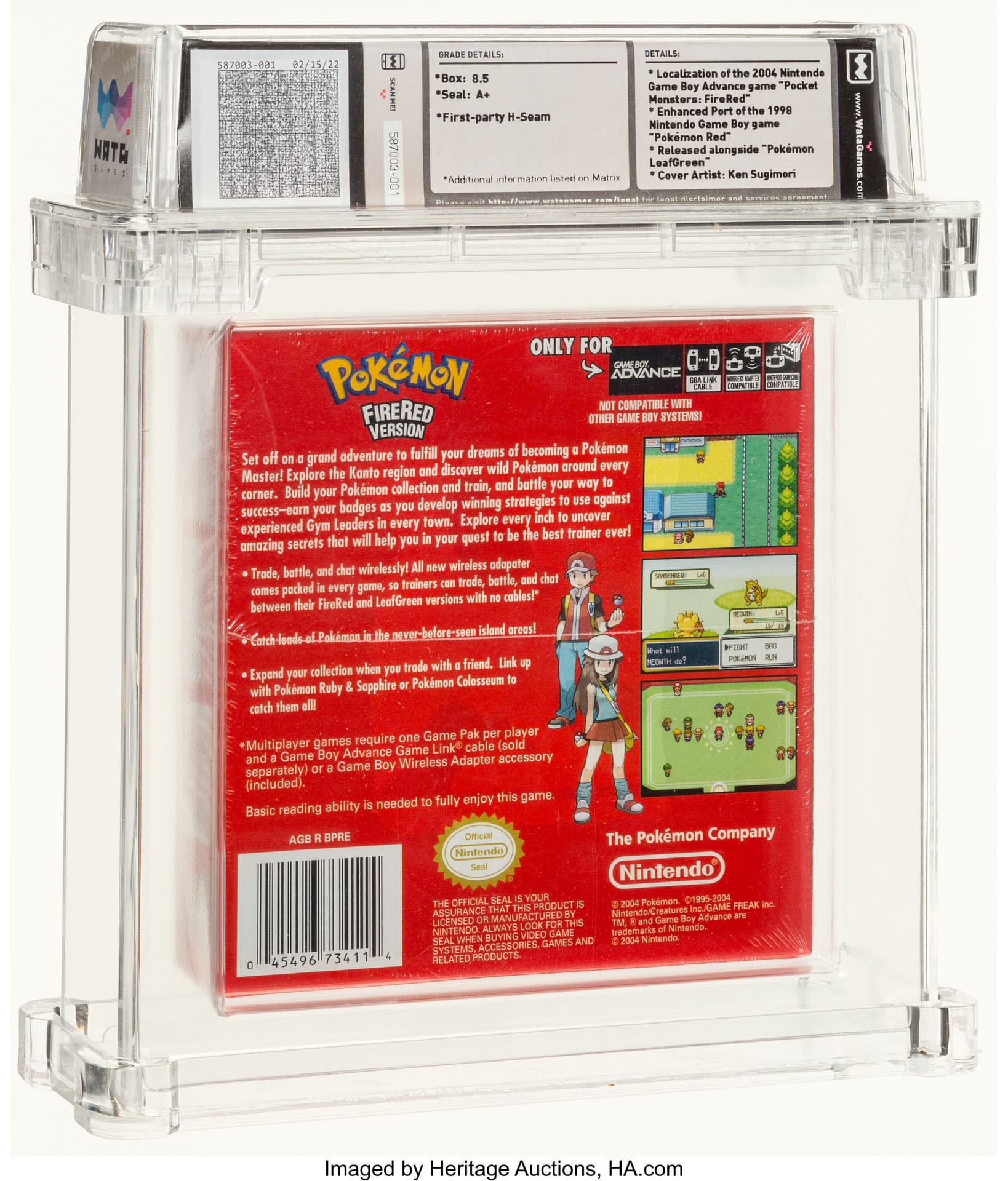 Pok Mon Firered Version For Nintendo Gba For Auction At Heritage