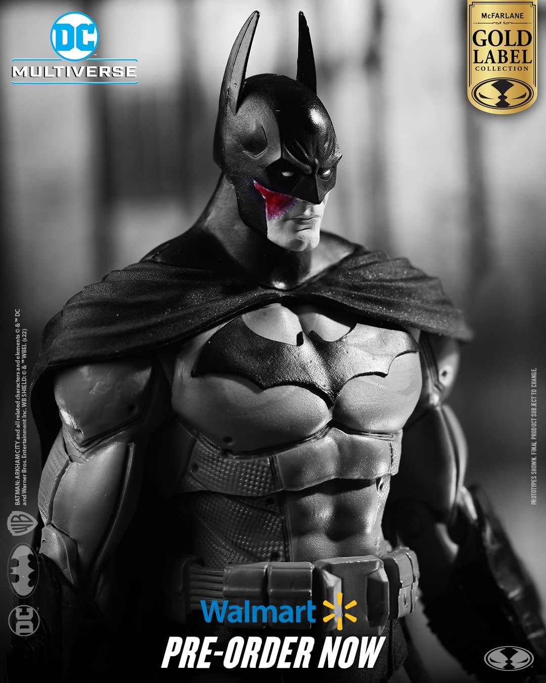 Mcfarlane Debuts Walmart Exclusive B W Batman Arkham City Wave