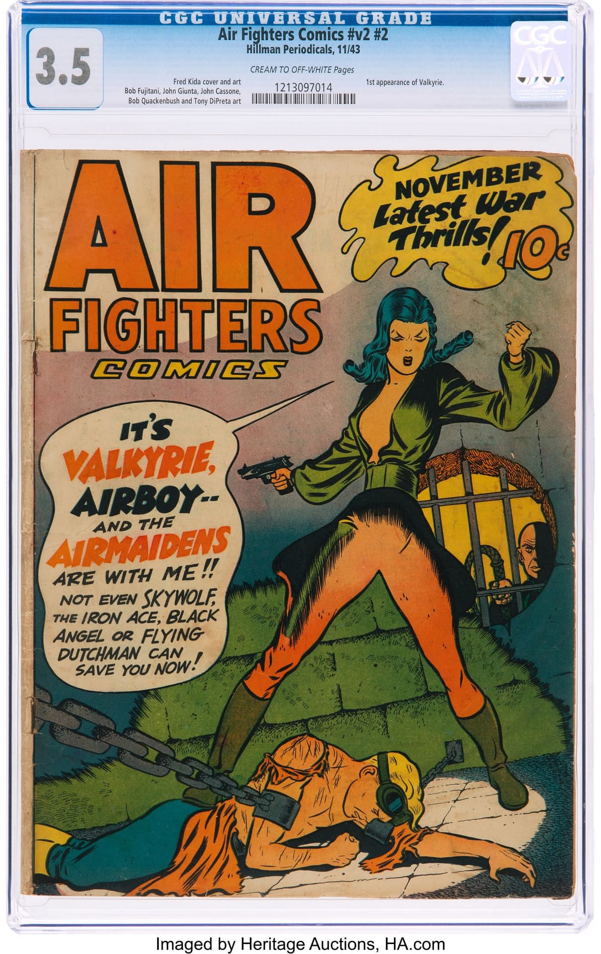 Valkyrie S First Appearances In Air Fighters Comics Up For Auction