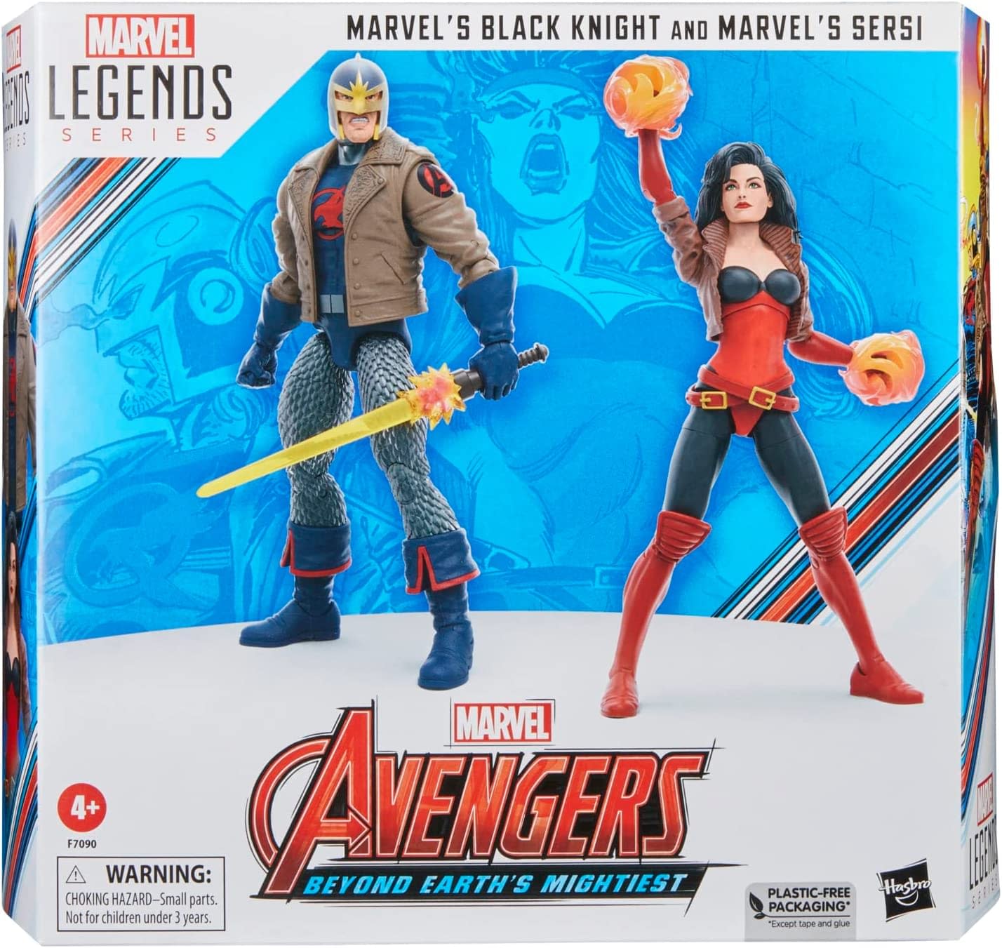 Avengers Th Anniversary Marvel Legends Black Knight Sersi Pack