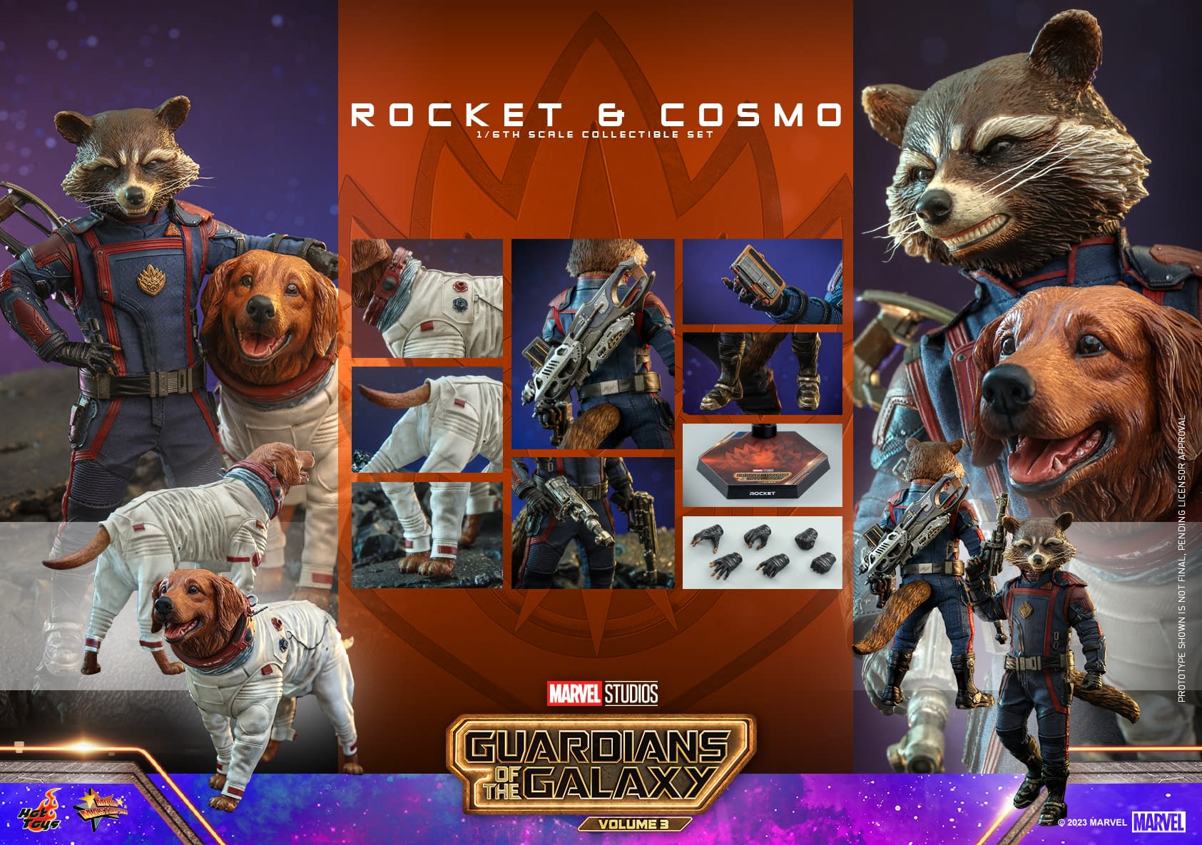 Guardians Of The Galaxy Vol Rocket And Cosmo Set Debuts At Hot Toys