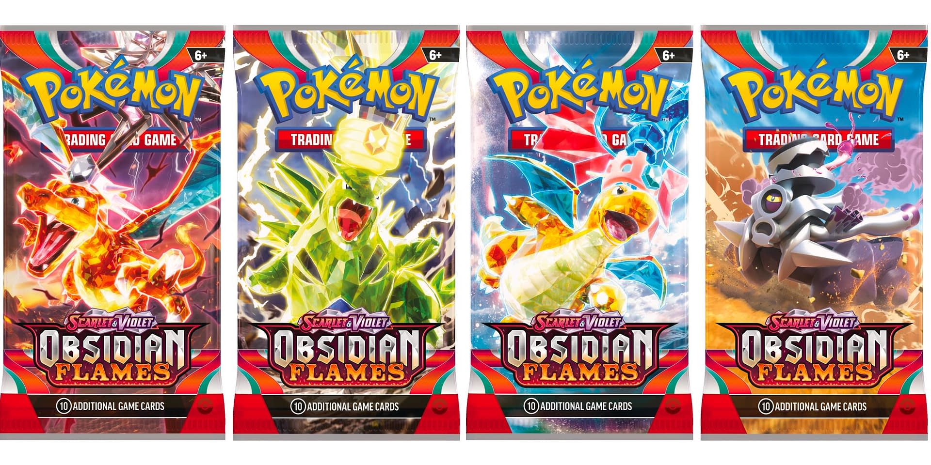 Pokémon TCG Reveals Pack Art For Scarlet Violet Obsidian Flames