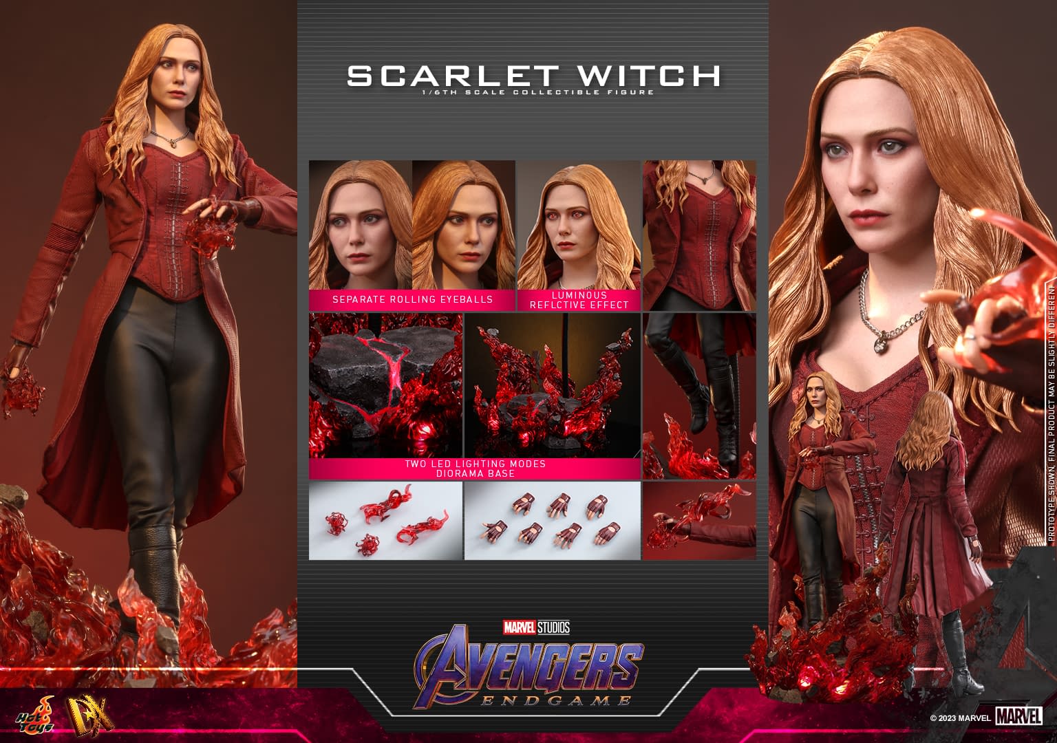 Unleash Some Chaos With Hot Toys New Scarlet Witch Endgame Figure