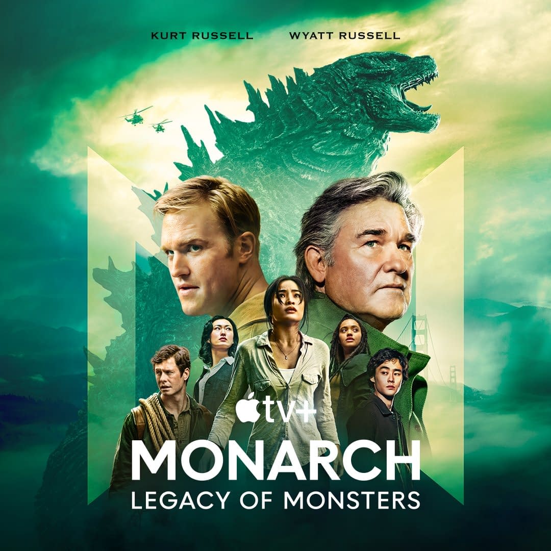 Monarch Legacy Of Monsters Godzilla Looms Large In New Series Poster