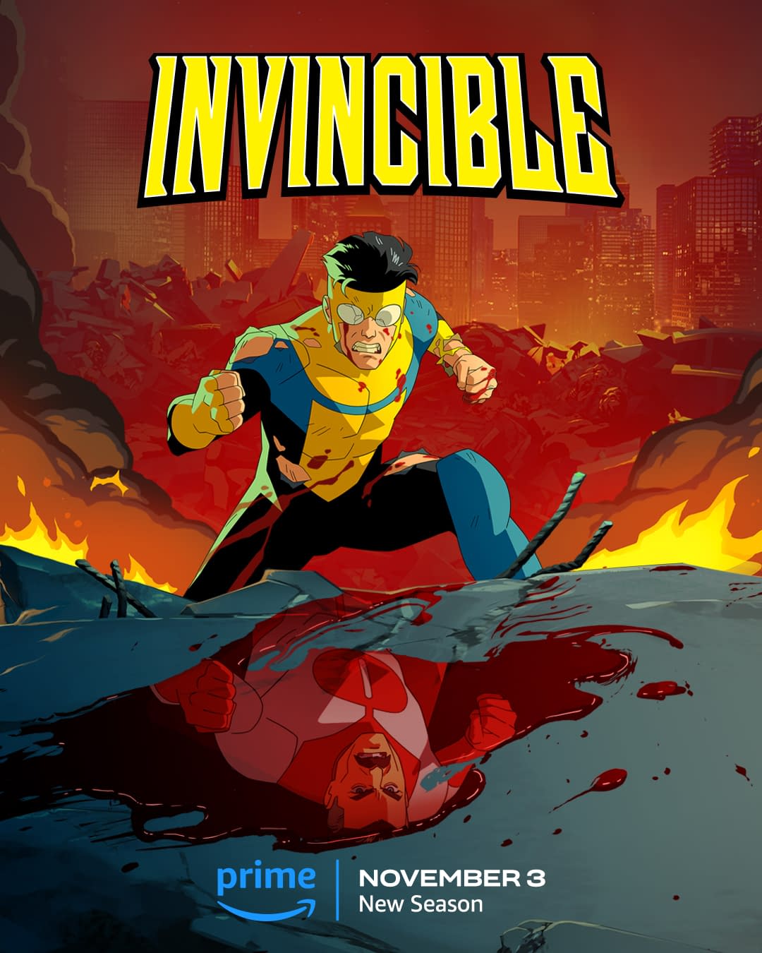 Invincible S02 Trailer Hits Saturday Poster Mark S Omni Man Destiny