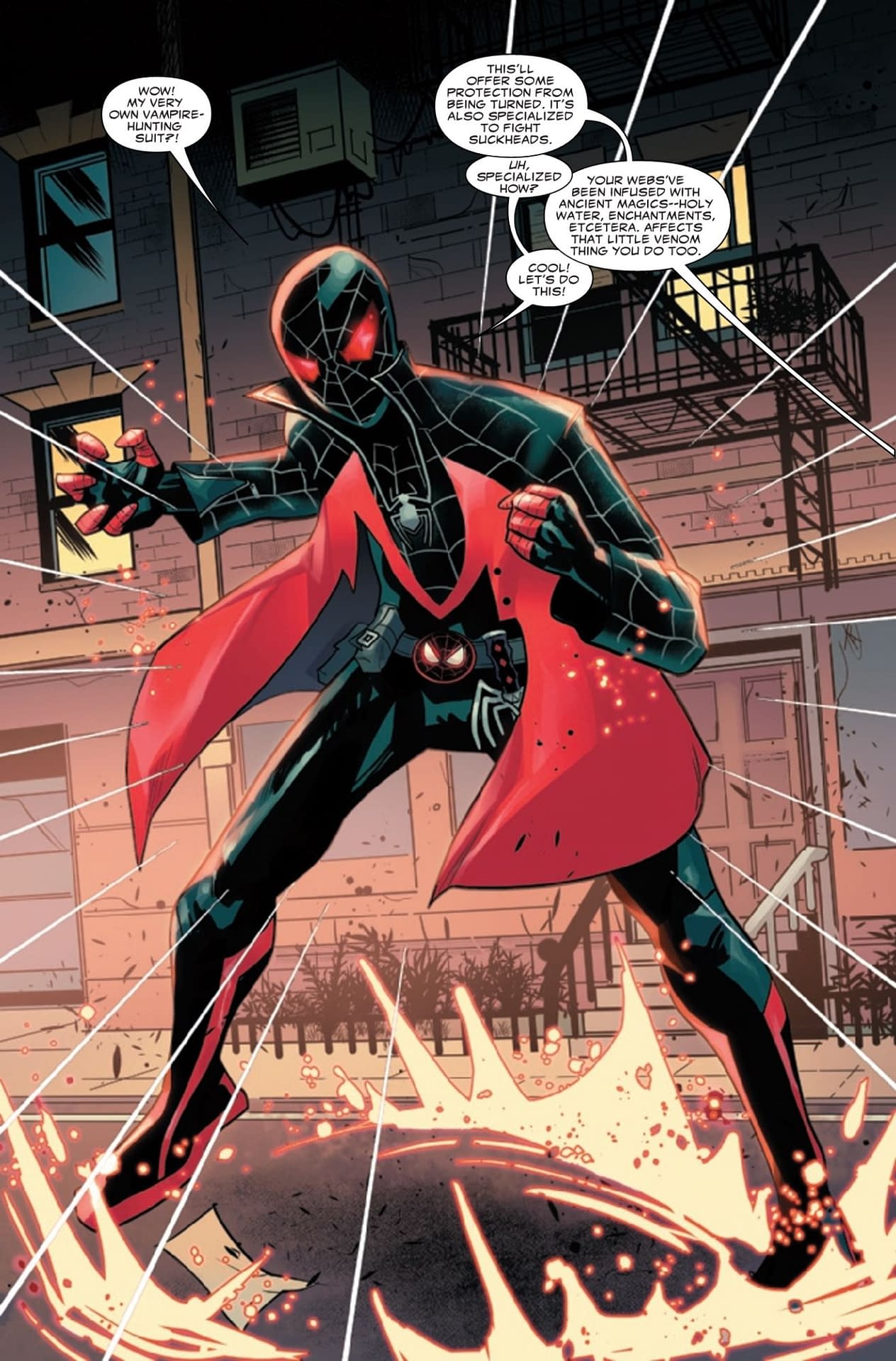 Miles Morales Spider Man Preview Blade S Brooklyn Bloodbath