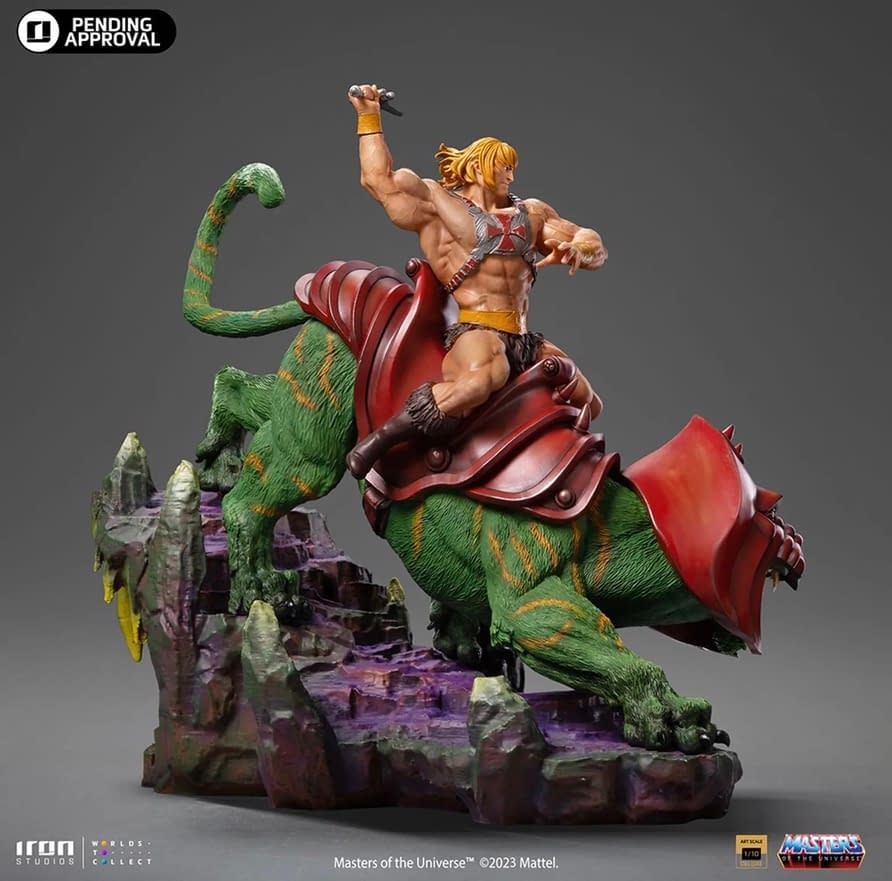 Masters Of The Universe Statue He Man And Battle Cat Statue Revealed