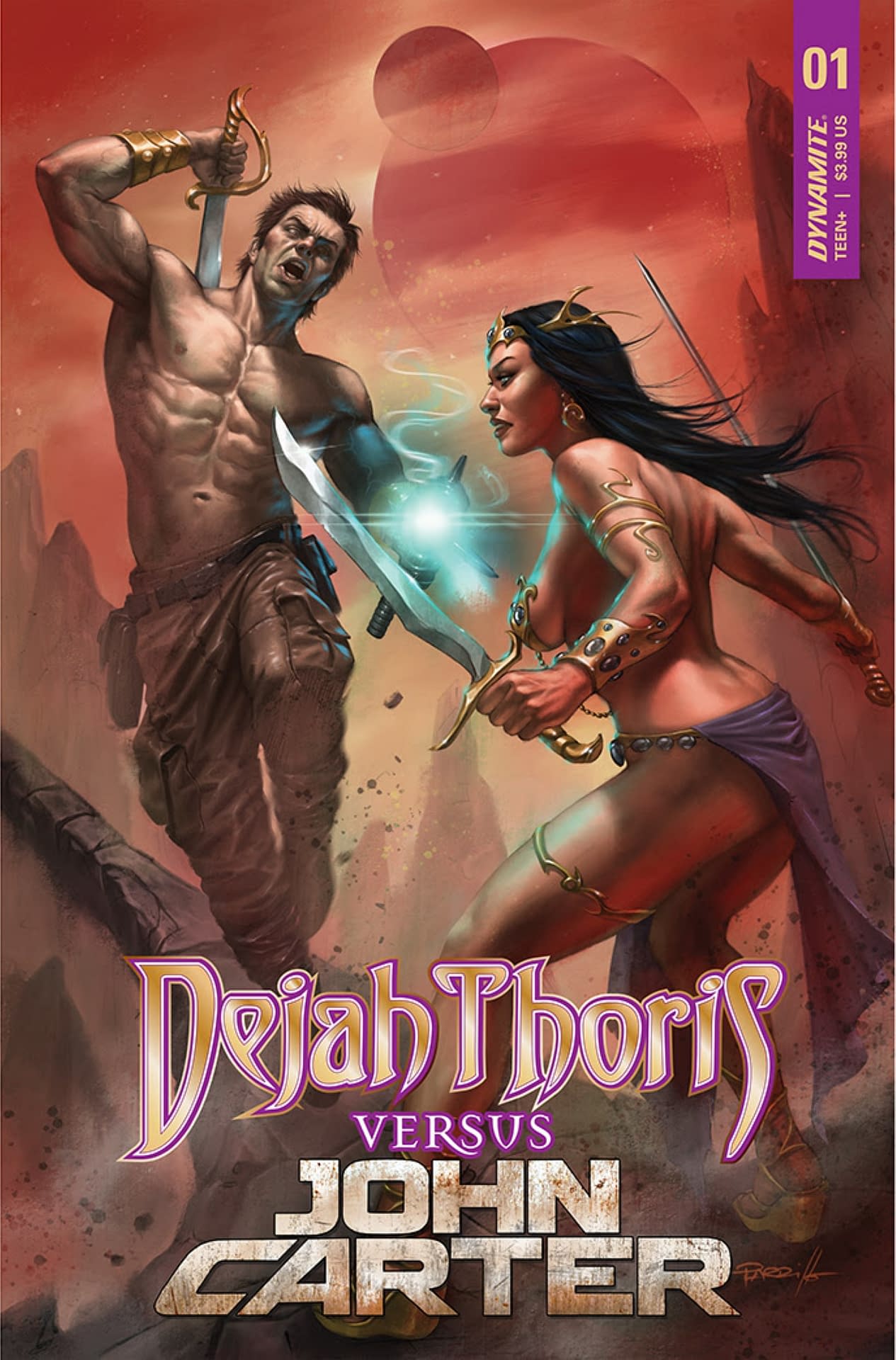 Dejah Thoris Vs John Carter Of Mars From Dynamite In July