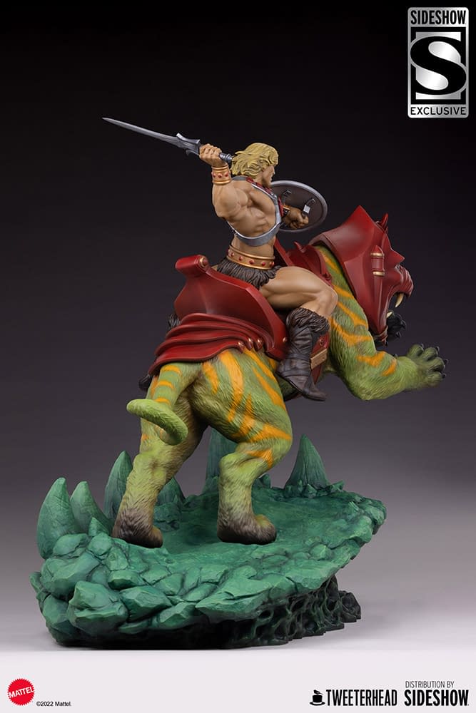 He Man And Battle Cat Classic Deluxe Statue Revealed By Tweeterhead