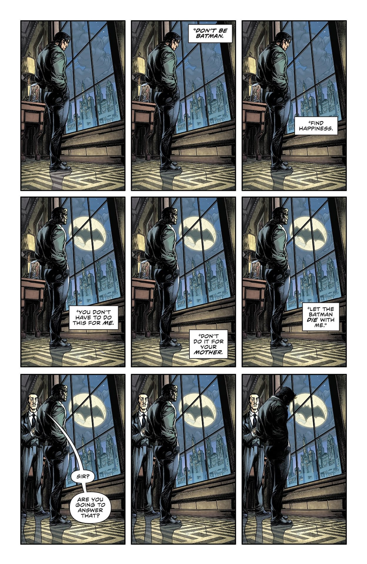 Flash 22 Rebirth Bruce Wayne Batsignal