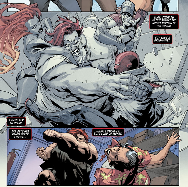 The Transformation Of Suzie Su in Red Hood: Outlaw #42 (Spoilers)