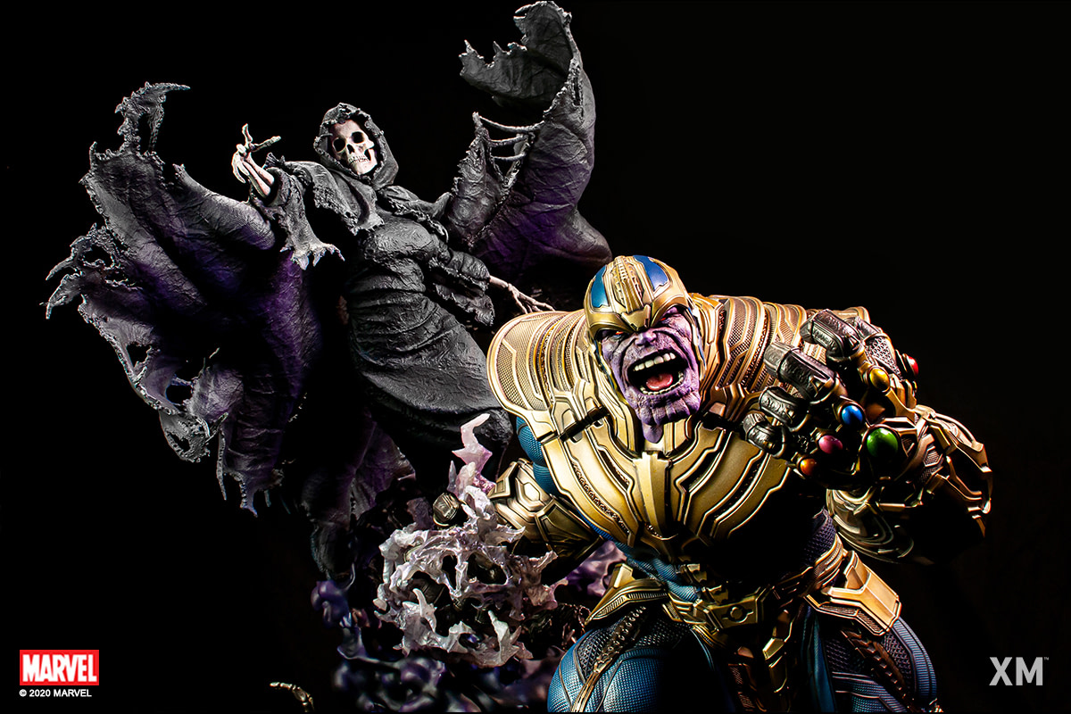 thanos and lady death statue