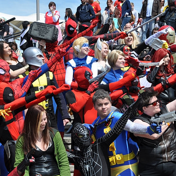 Marvel cosplayers at MCM London 2013