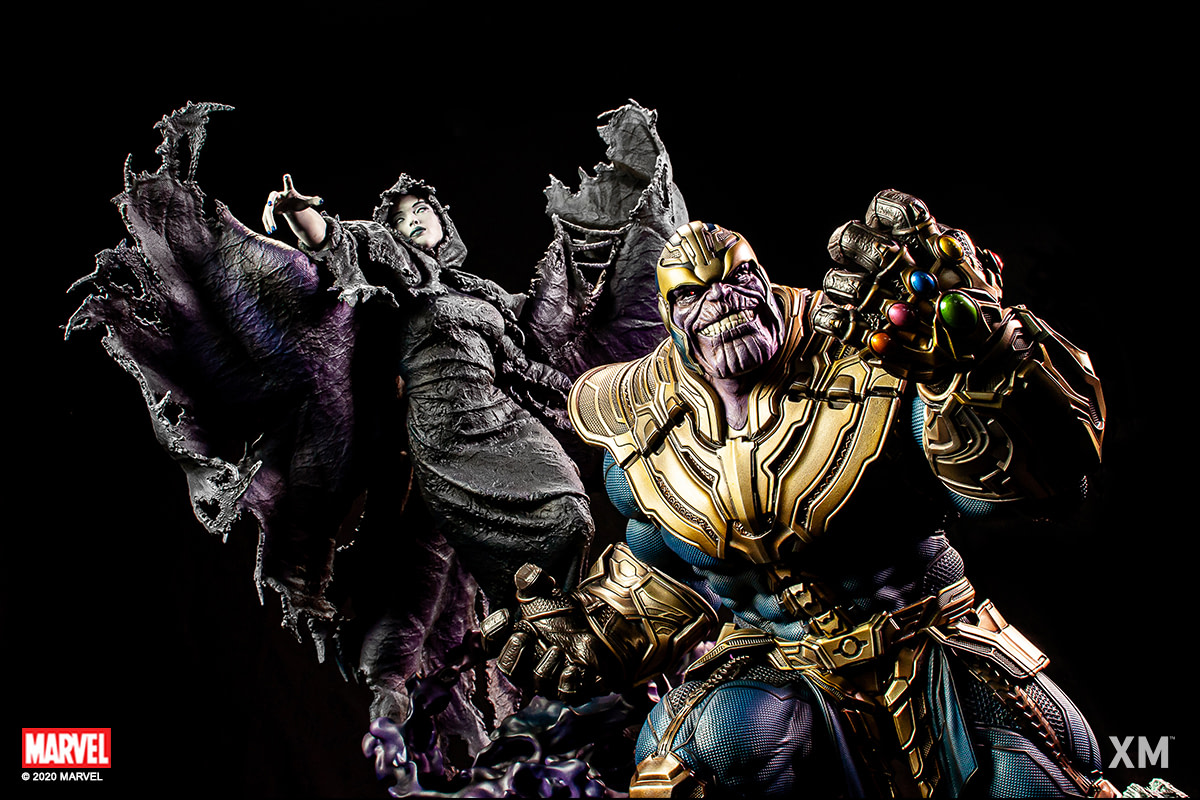 thanos and lady death statue