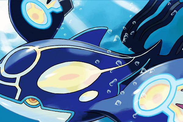 The Primal Kyogre roams Twitter these days as people talk about Pokémon Alpha Sapphire, photo courtesy of The Pokémon Company.