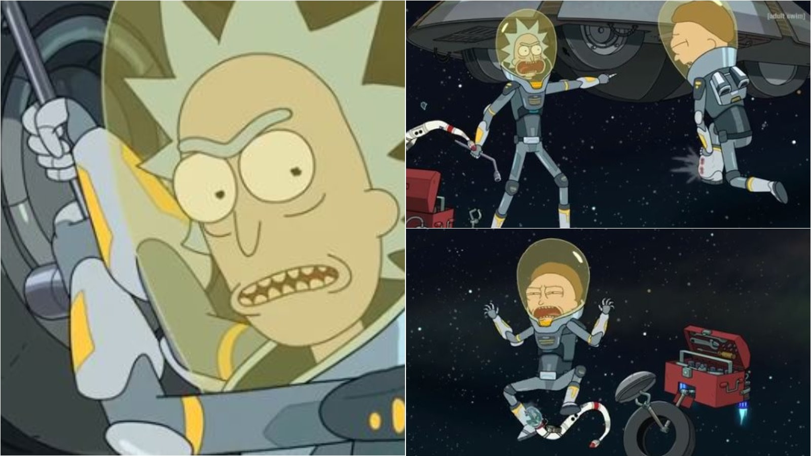 Rick And Morty S04 Rattlestar Ricklactica Preview Space Snakes