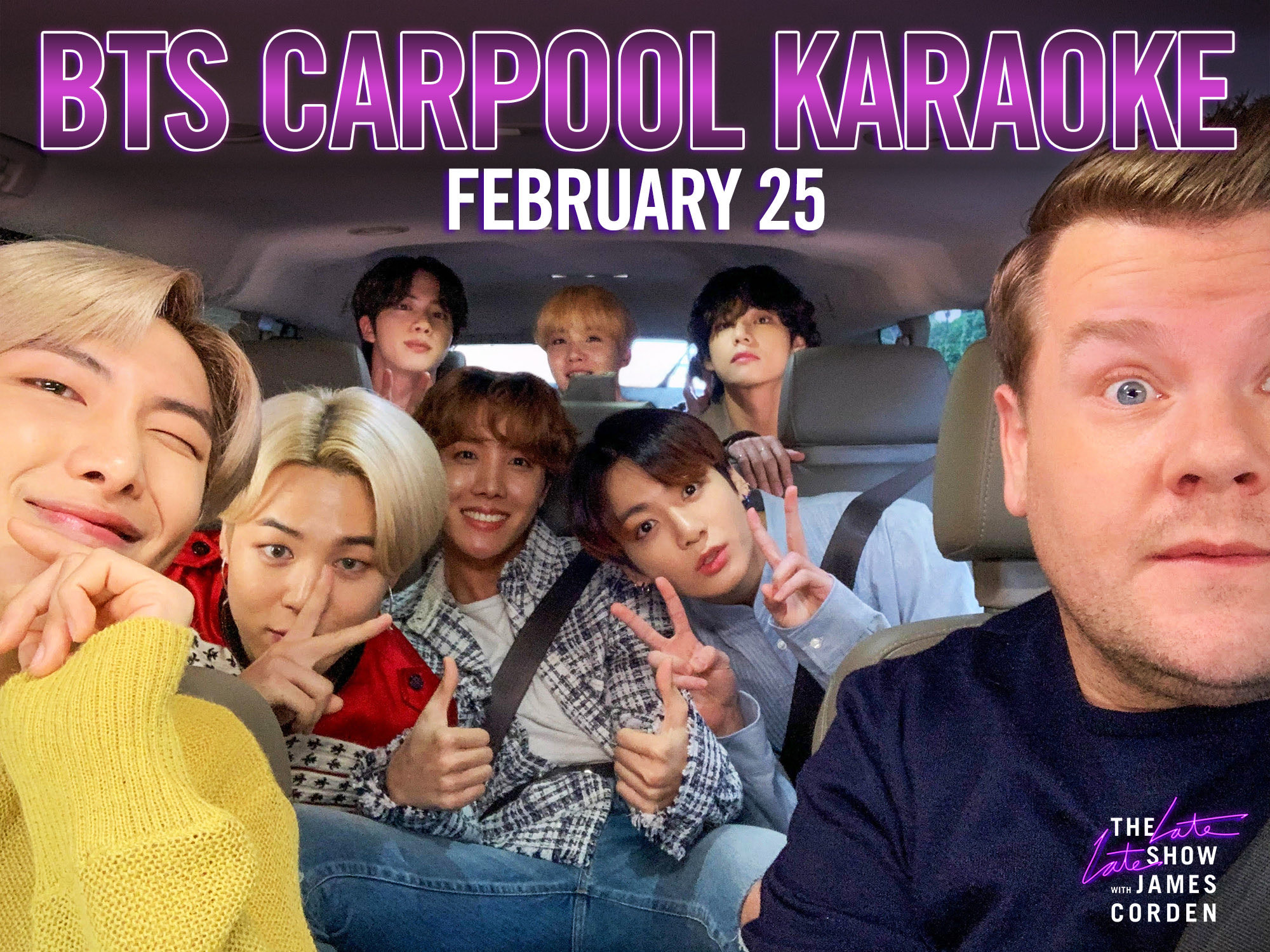 BTS, "The Late Late Show" Hitting the Road for "Carpool