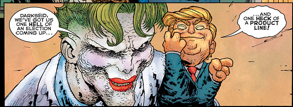 The Joker and Darkseid Campaign For Donald Trump in Dark Knight Returns