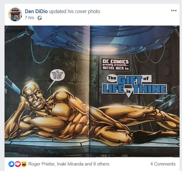 Dan DiDio Shows Off His Package In Metal Men #4