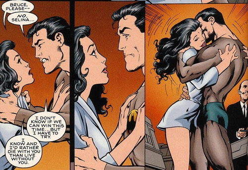 Gotham S Bruce Wayne And Selina Kyle React To The Proposal In The   Bruce And Selina Wed Precrisis Dcu Thenail 