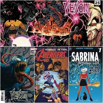 Venom #25, Yellow Hulk and Sabrina Get Second Printings.