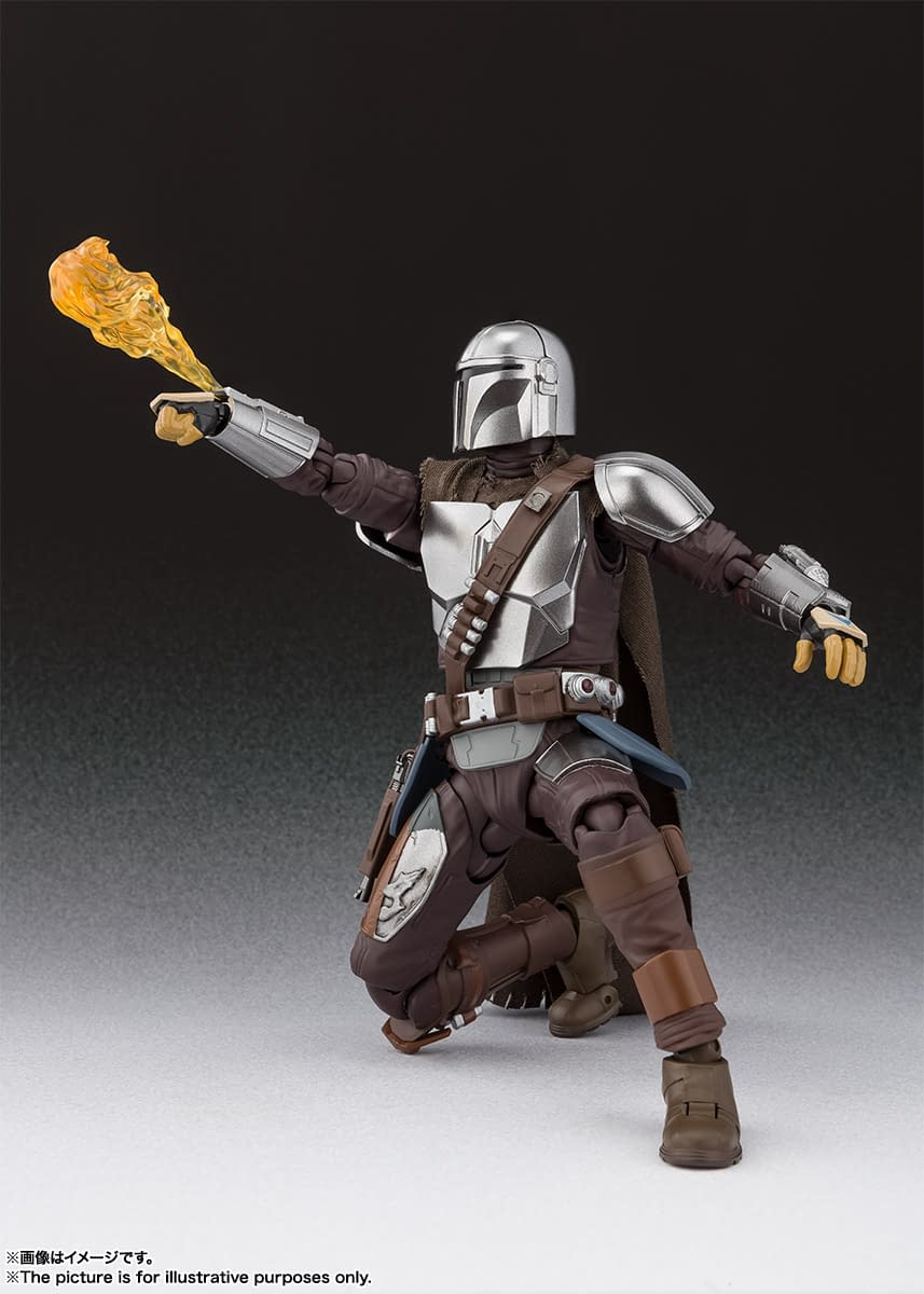 the mandalorian beskar armor figure