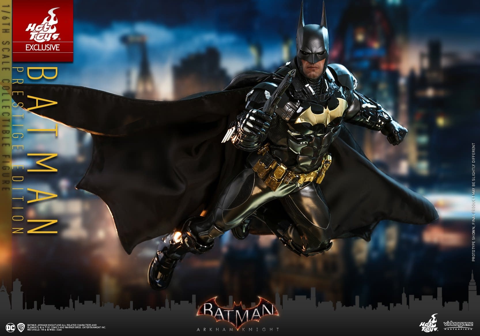 Batman Goes Gold With New Arkham Knight Hot Toys Figure