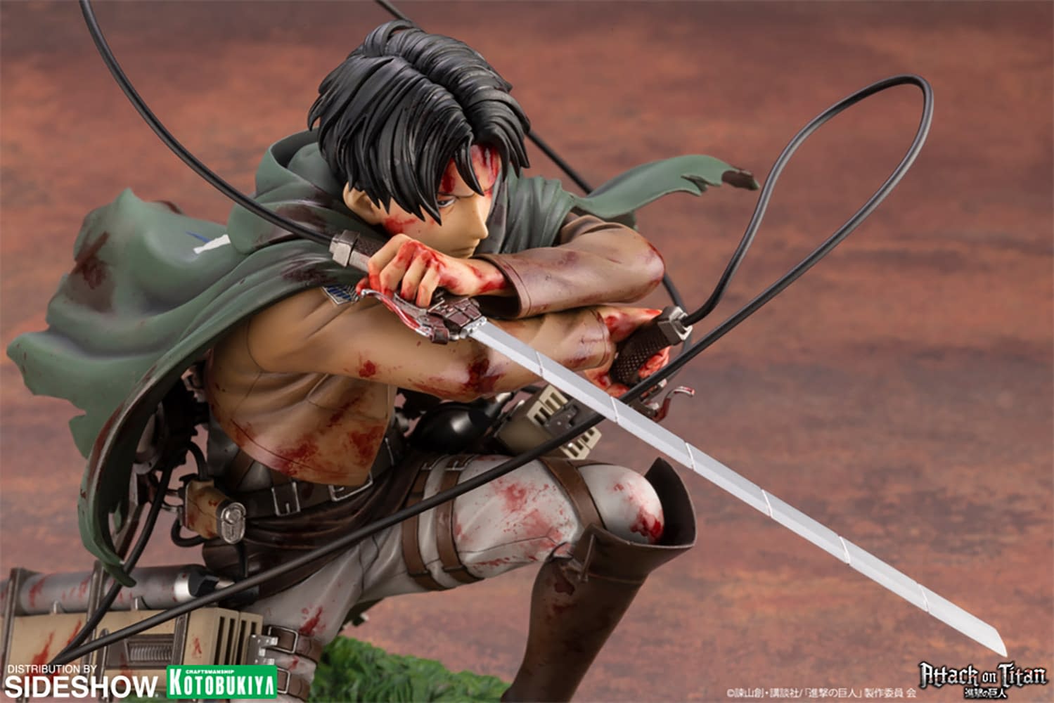 Attack On Titan Levi Gets New Statue From Kotobukiya