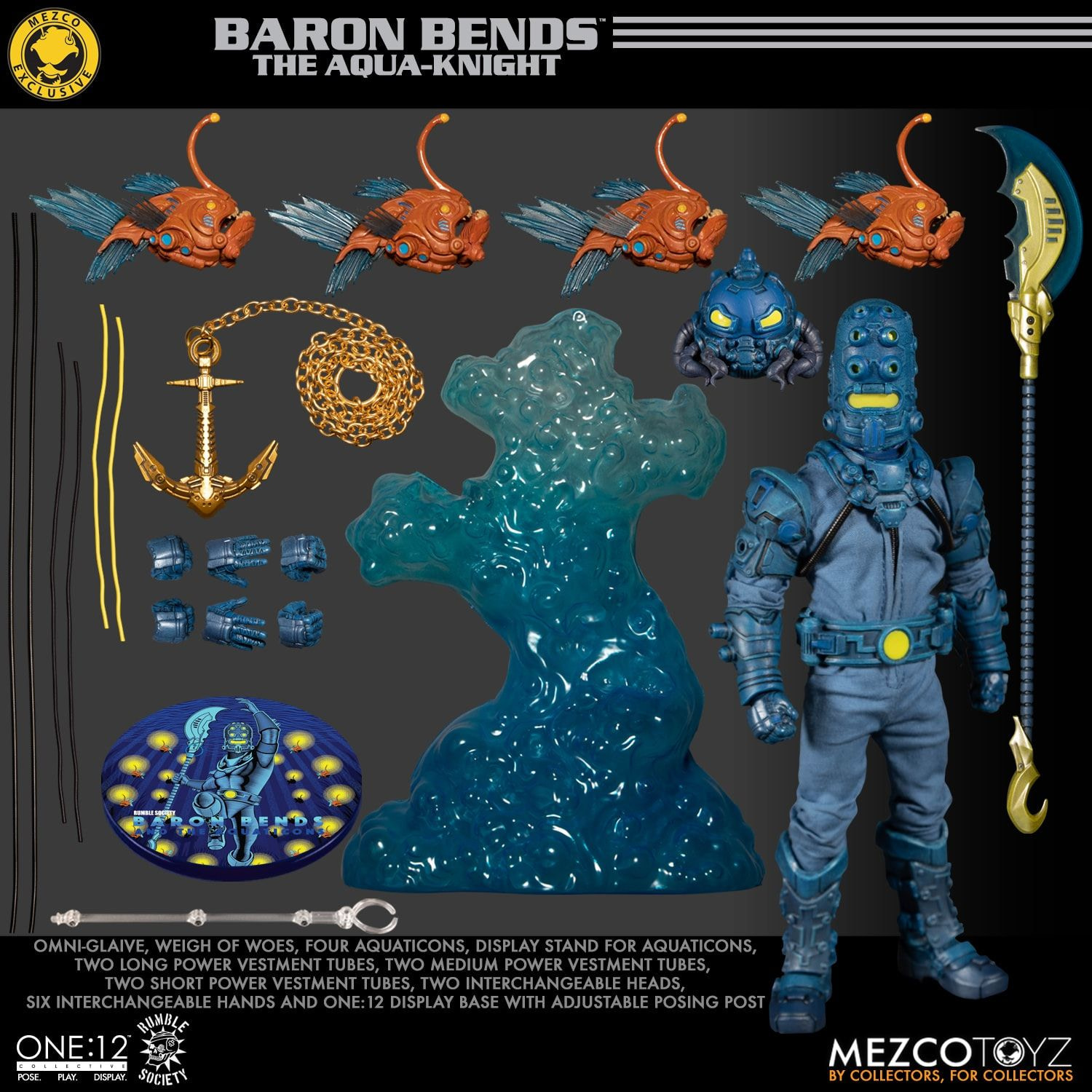 Baron Bends and the Aquaticons de Mezco Toyz