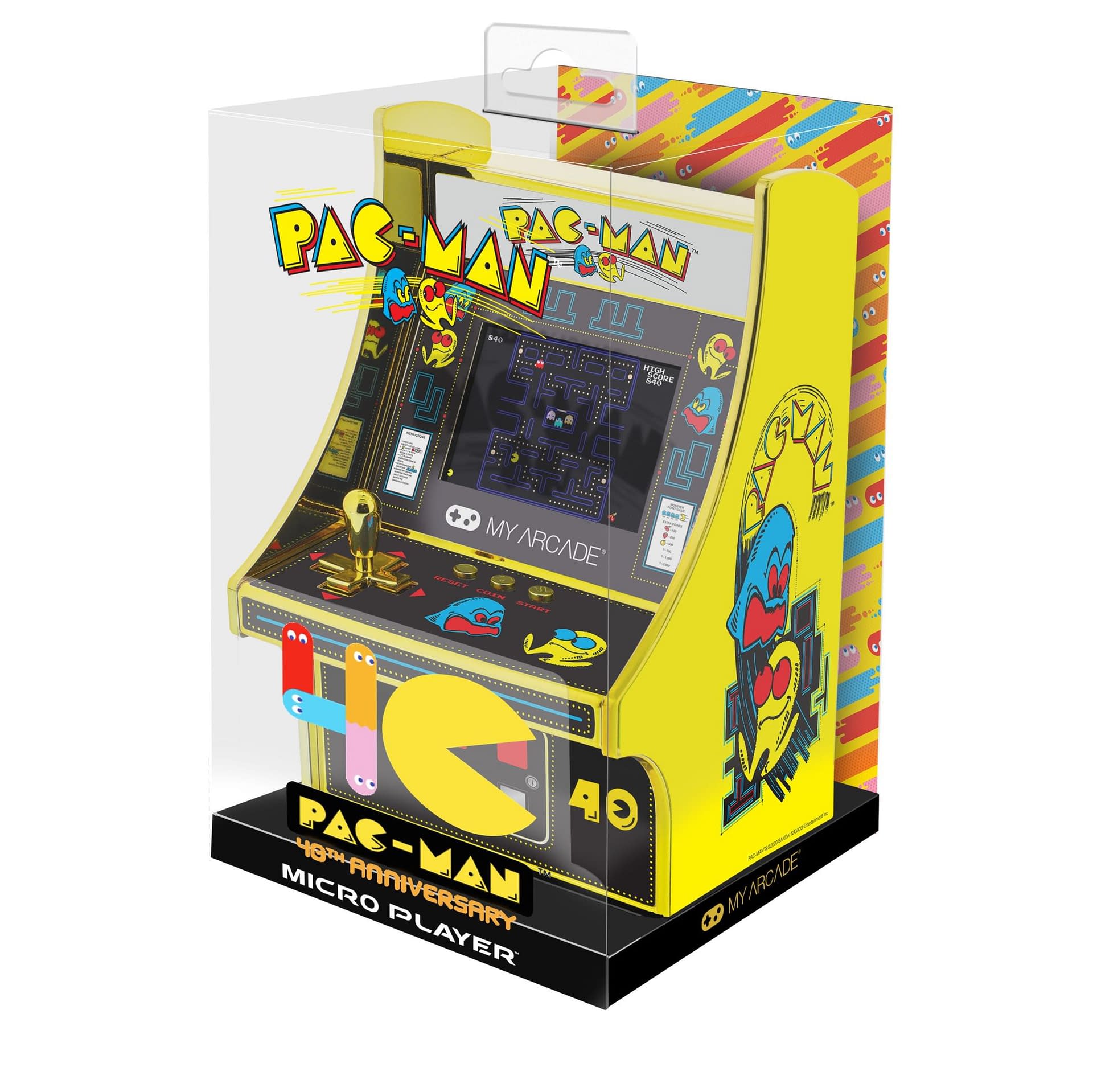 Arcade automat Mini. Player Mini Arcade Machine: Pac-man. Pacman 40th Anniversary. Mini Spielautomat Pacman. Player 40