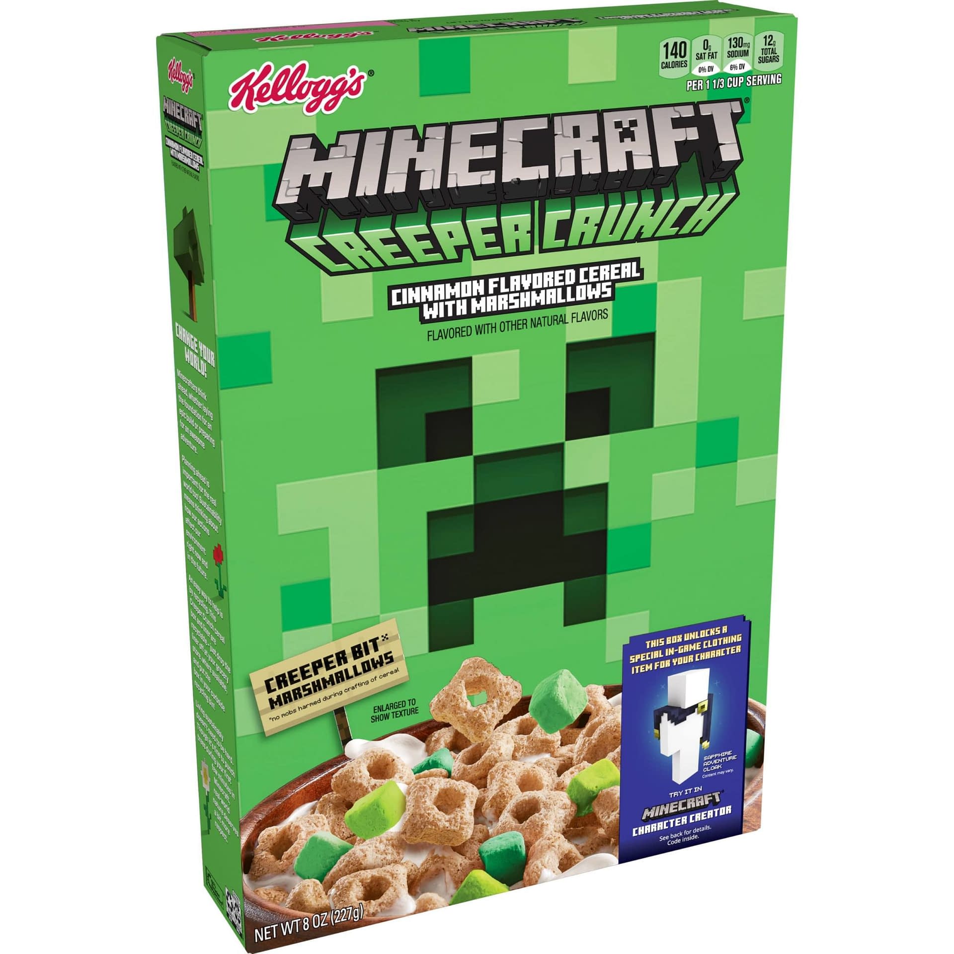 Kellogg S Minecraft Creeper Crunch Cereal Is Coming In August