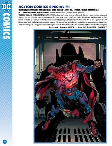 The Full Dc Comics Catalogue For May 2018