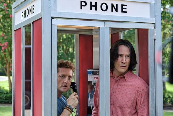 Keanu Reeves et Alex Winter dans Bill & Ted Face the Music (2020). Crédit d'image: Orion Pictures