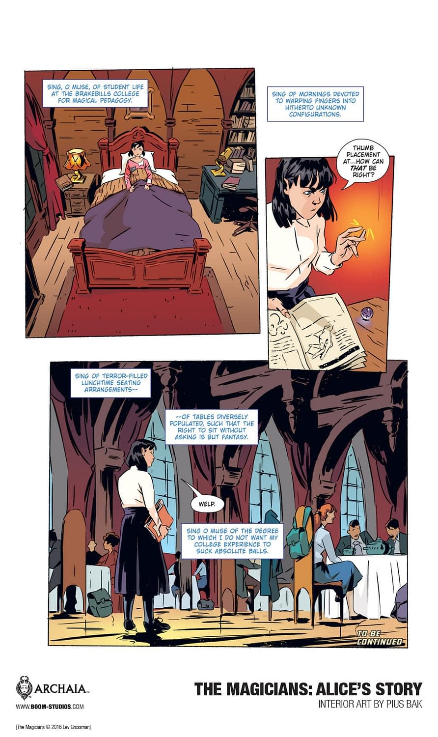 22 Pages From This Summer S The Magicians Alice S Story Ogn By Lilah Sturges And Pius Bak