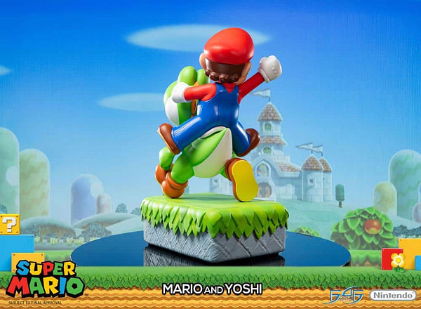 mario yoshi statue