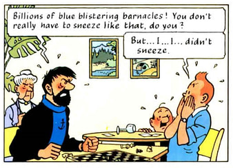 Boris Johnson has been reading Tintin comics in his hospital bed.