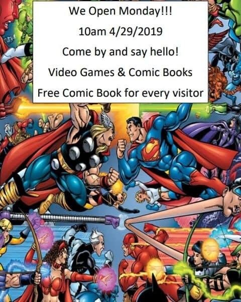 Game On A New Comic Store Opens In Florida On Monday
