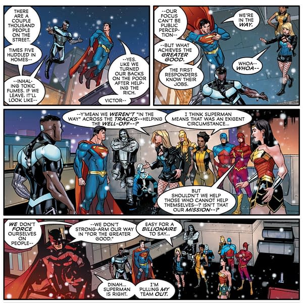 Justice League 40 Asks Which Side Are You On And A New Look For